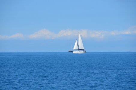 Sky blue marine photo