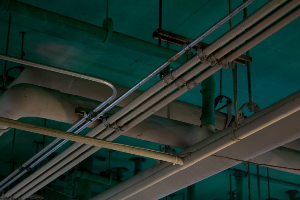 Blue pipes
