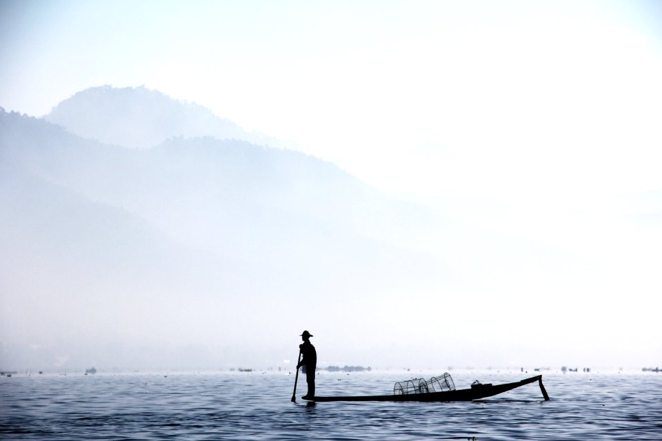 Fisherman on Inle Lake, Myanmar