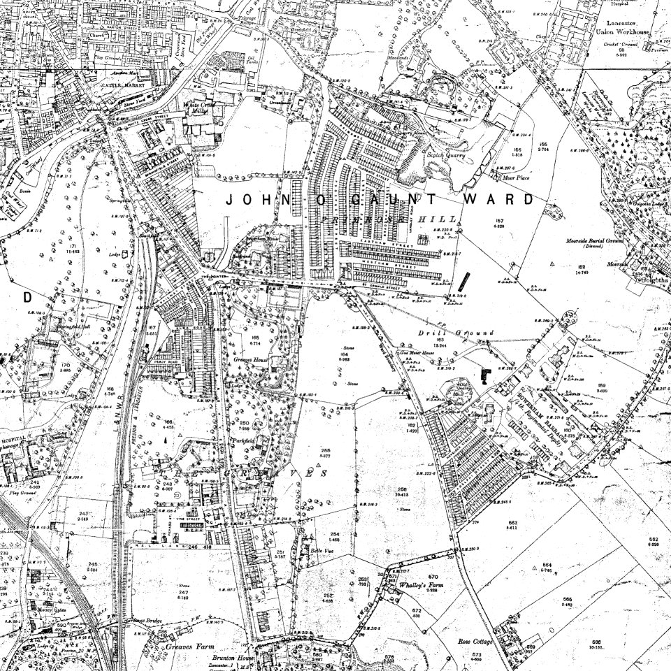 old map 1890 se Lancaster