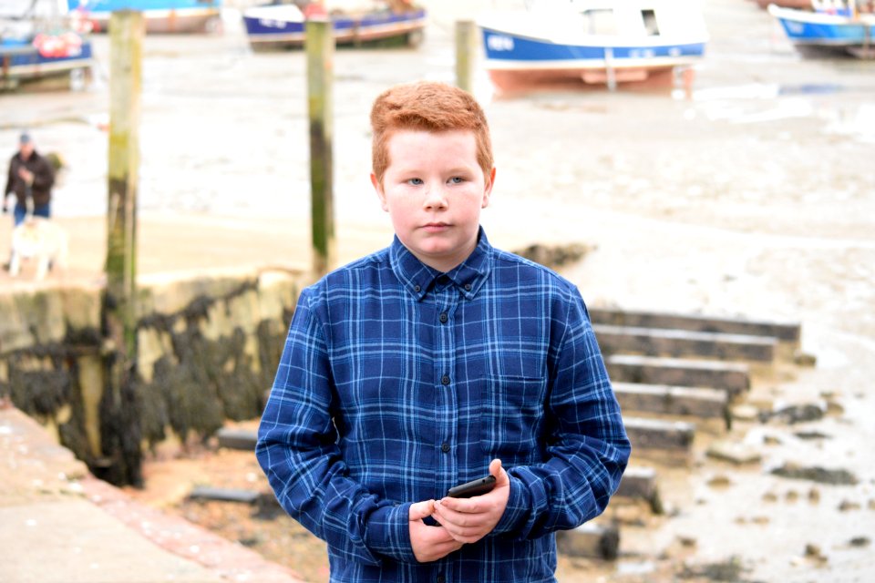 Boy in the harbour