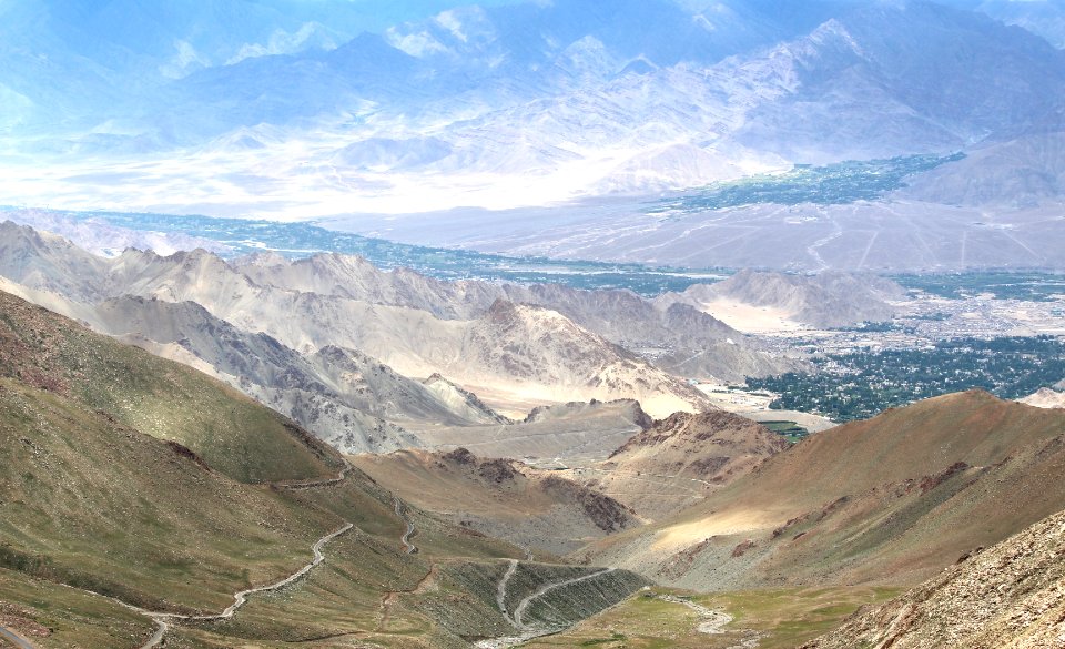 Irrigated valley, Ladakh, India