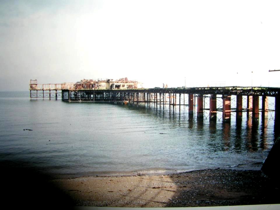 central pier burnt down