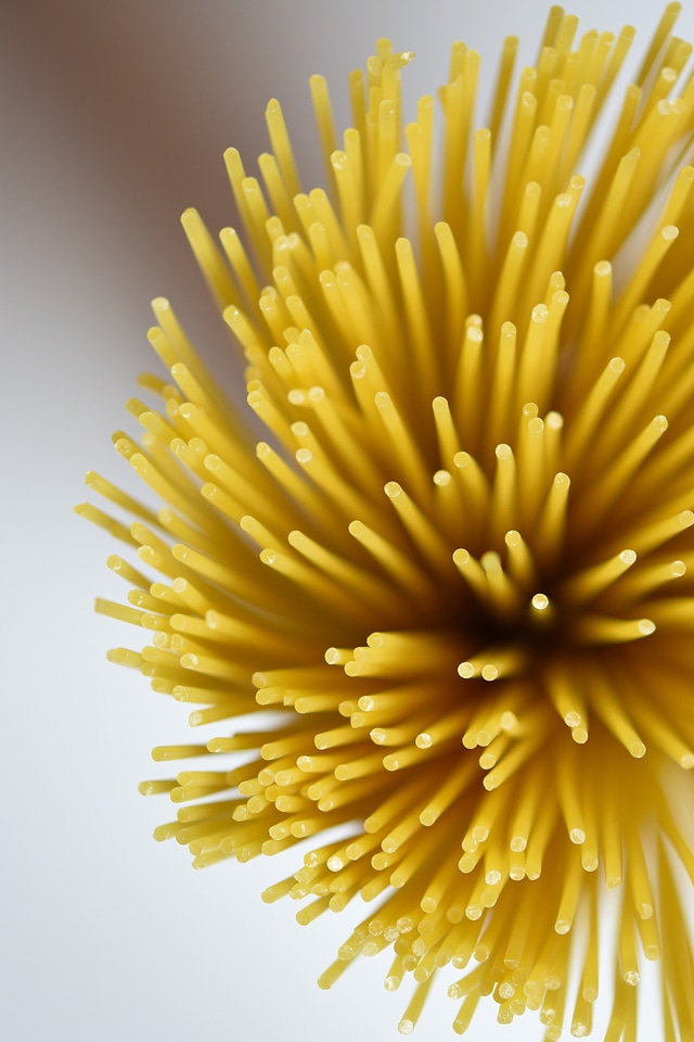Sharpness close up noodles