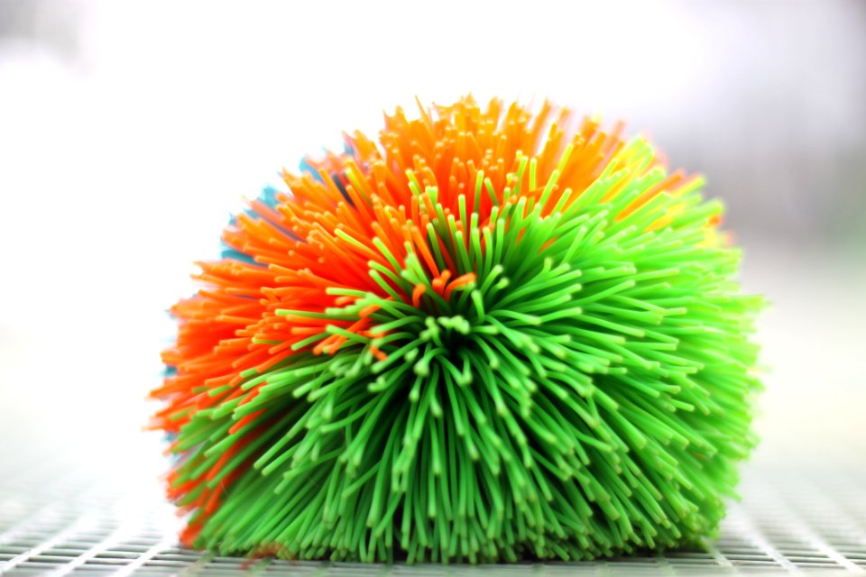 Colored ball close up