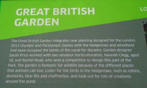 Great British Garden, Stratford, London