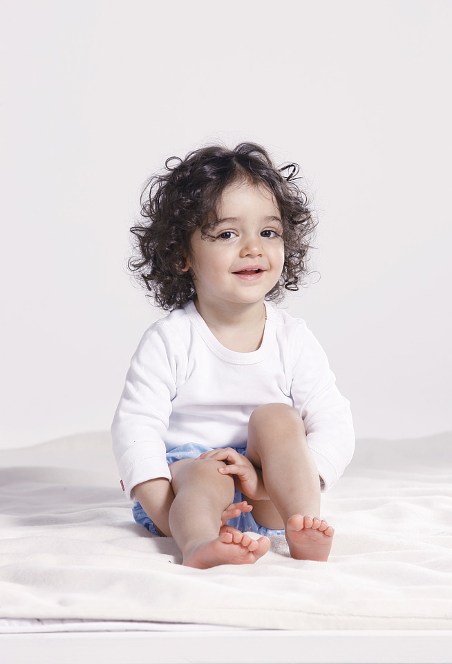 Cute baby curly hair