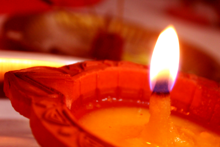Diwali Diya - Small Bowl-like Lamps Made of Mud photo
