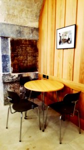 Cafe in the crypt in a crypt in London