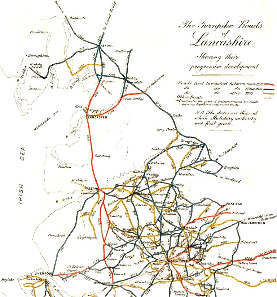 oldmap turnpike c1830