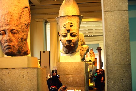 Pharaohs' faces at the British Museum