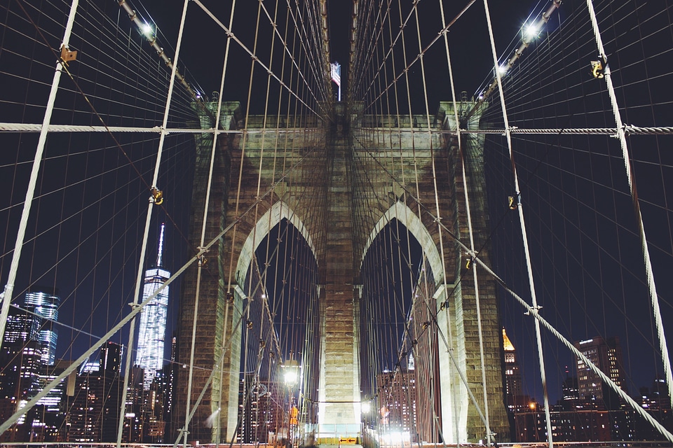 Pylon cables bridge photo