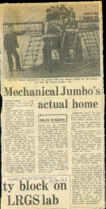 april 15th 1983 mechanical jumbo newspaper photo