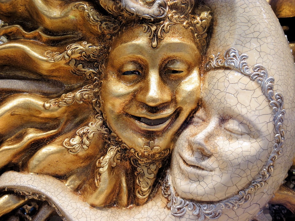 Venice carnival face
