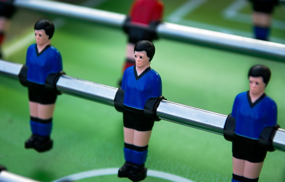 Player foosball sport