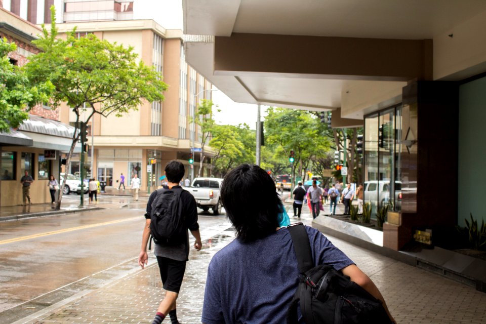 Justin walking