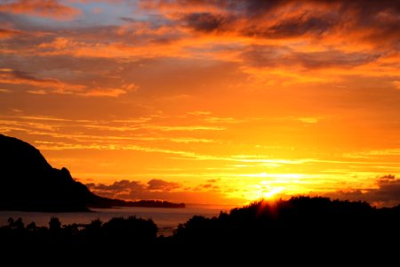 Hanalei Kauai Sunset 2 photo