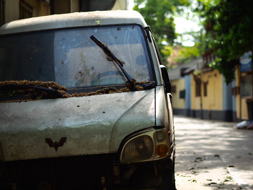 Old car broken car cbd