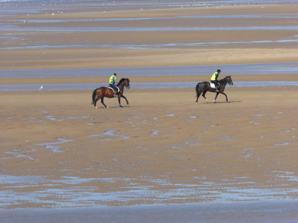 Riding at West Kirby Sands