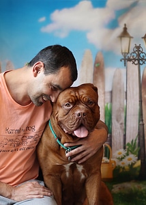 Man love dogue de bordeaux