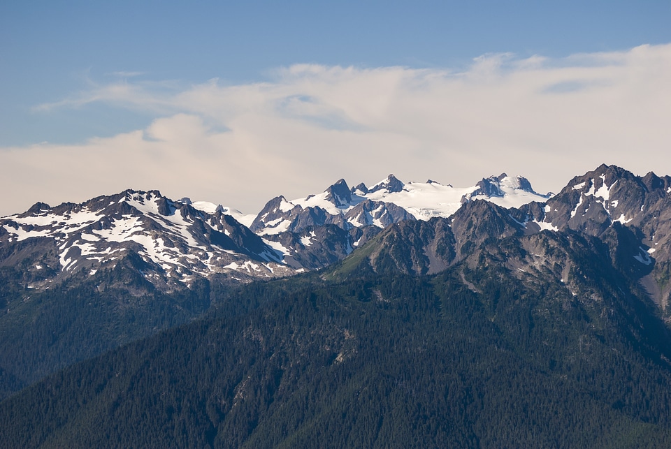 Beautiful mountain blue sky