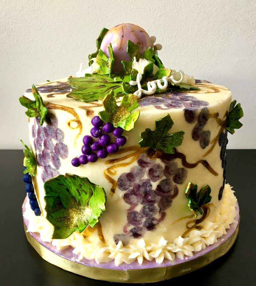 Wedding Shower Cake, Napa Valley Theme