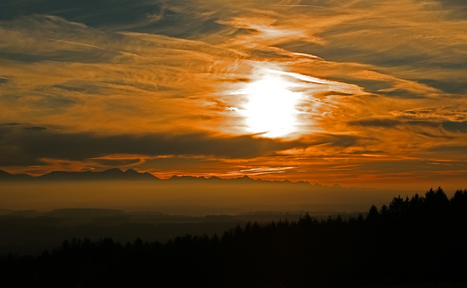 Nature evening sky twilight