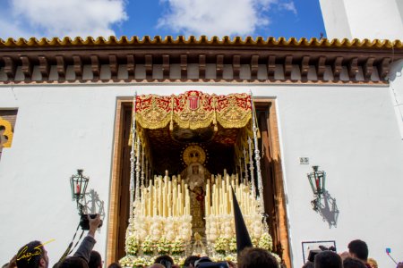 Ntra. Sra. de las Mercedes Coronada. Hermandad de Santa Genoveva. Lunes Santo 2016. Sevilla
