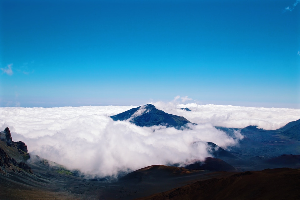 Peak landscape blue photo