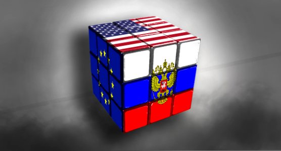 EU Russa USA Rubic's Cube photo