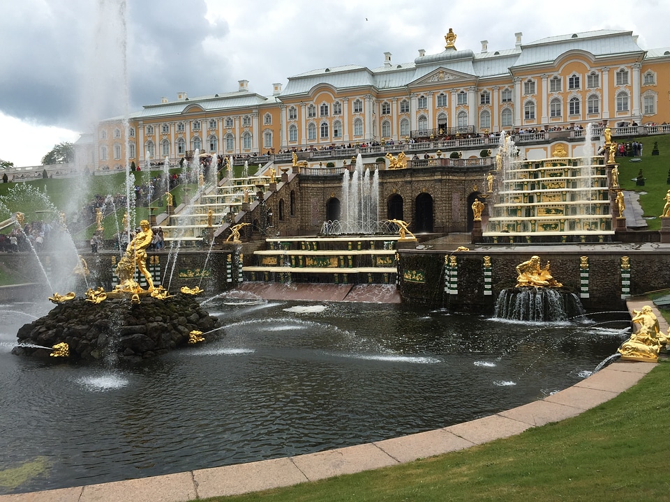 Castle stairs russia