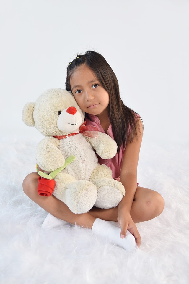 Child teddy take it easy
