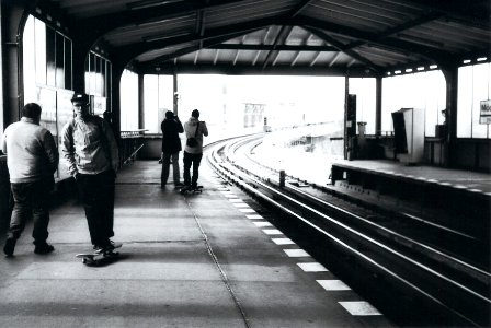 waiting for the train photo
