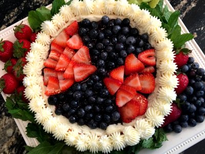 Cheesecake with Berry Toppings photo