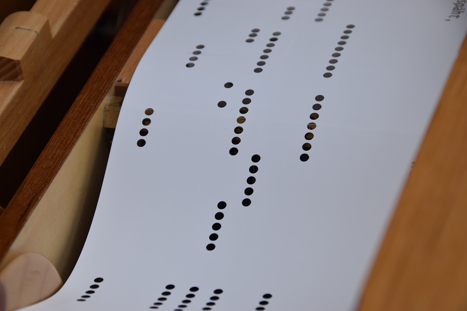Music wood piano roll