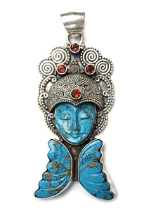 Goddess asian garnet