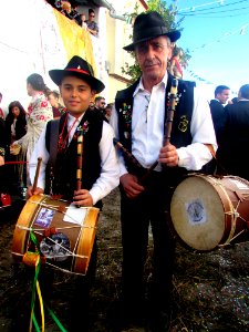 Acehúche. Las Carantoñas de San Sebastián. Tamborileros