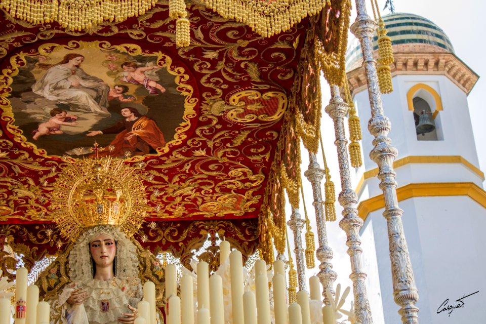 Ntra. Sra. de las Mercedes Coronada. Hermandad de Santa Genoveva. Lunes Santo 2016. Sevilla