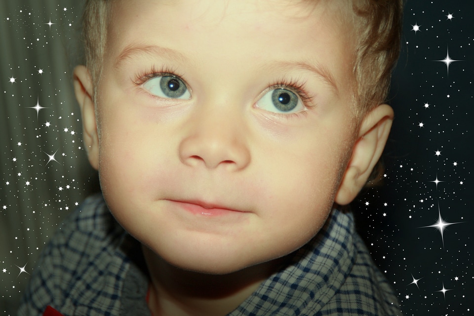 Stars magic blue eyes