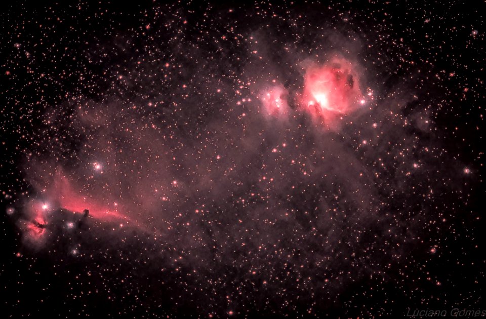 complexo de nebulosas em órion a