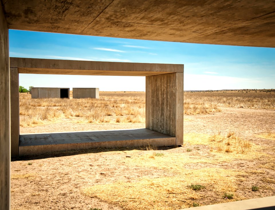 15 untitled works in concrete, 1980-1984, Marfa TX