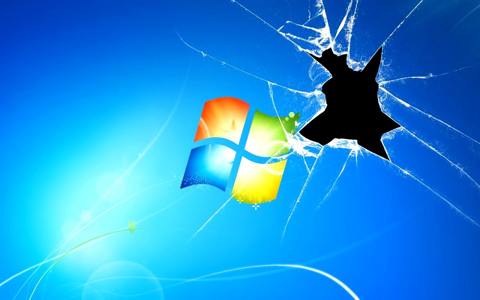 pantalla windows 7 rota