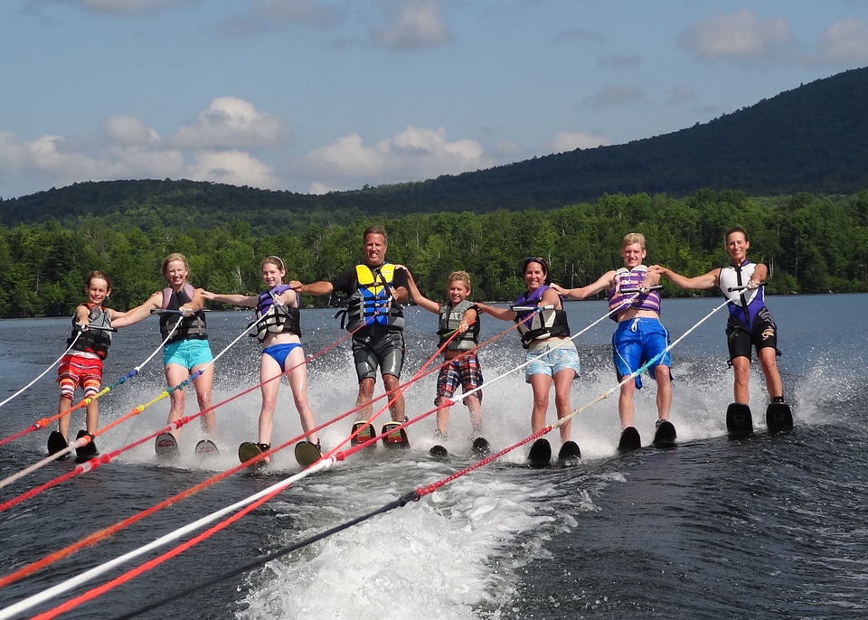 Sports waterskiing summer