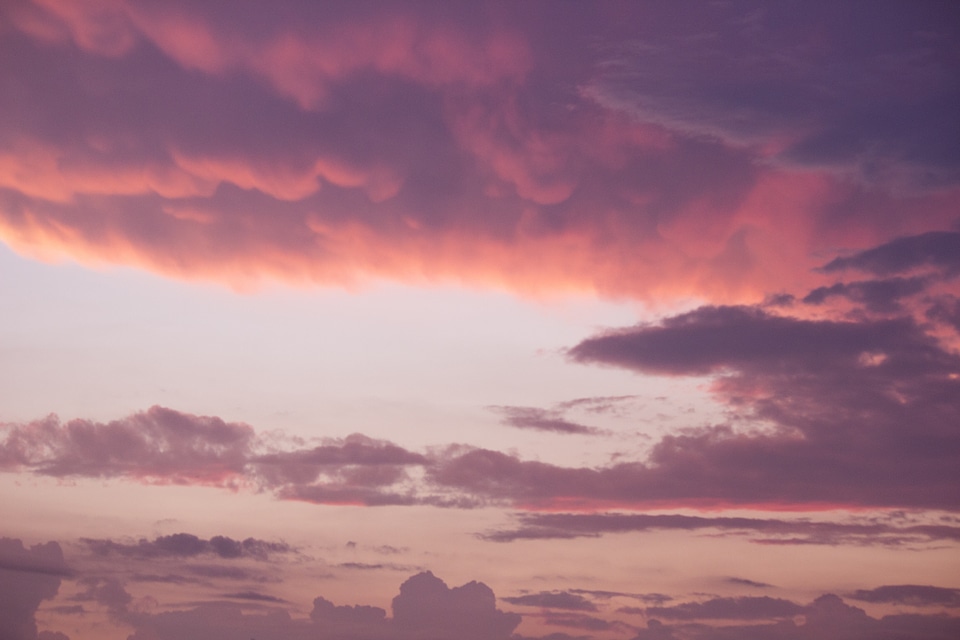 Sunset clouds nature
