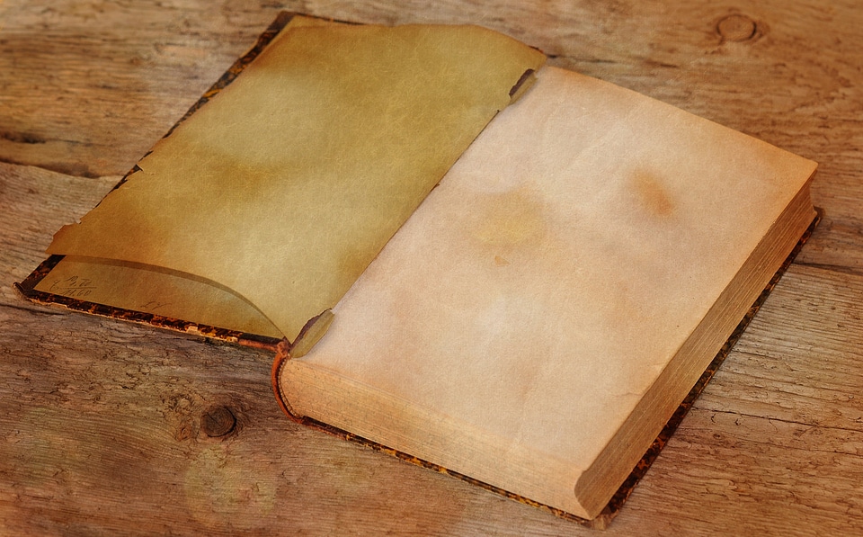 Empty pages pages old paper