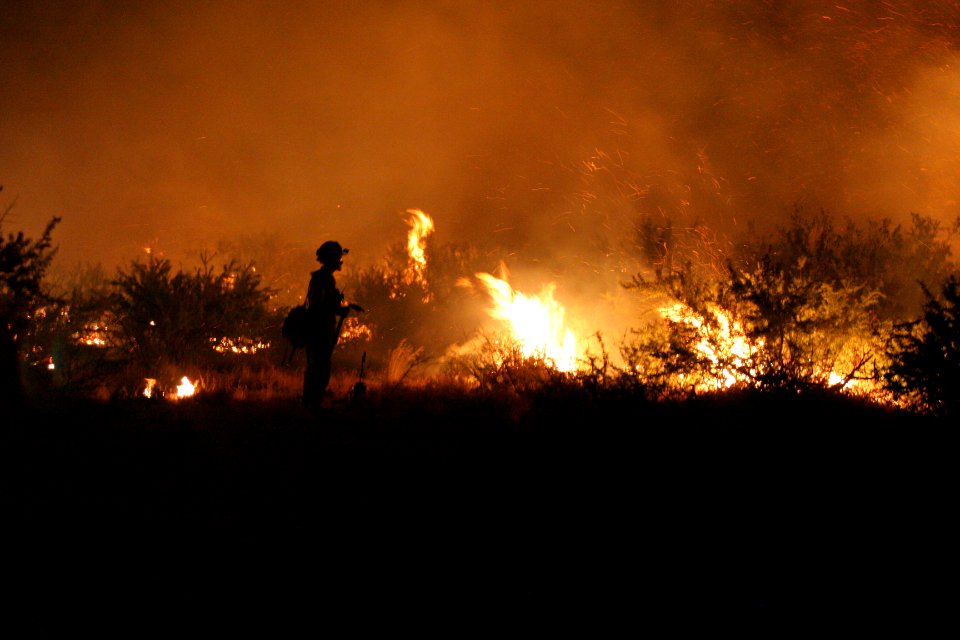 Prescribed fire on the Agua Fria National Monument