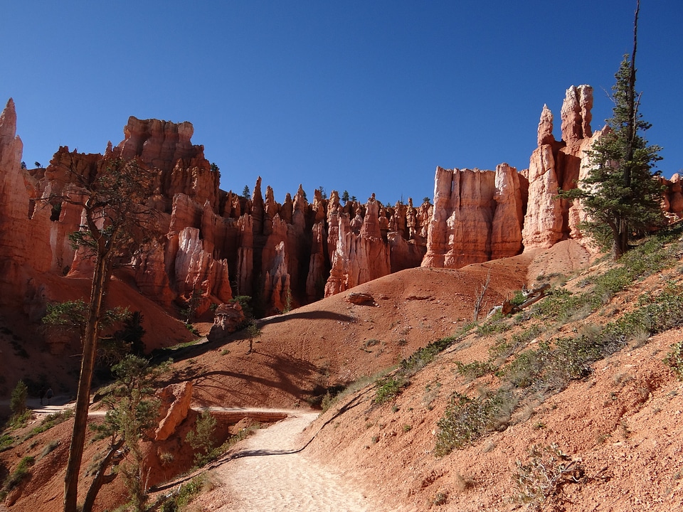 Bryce canyon national park pyramid rock turret