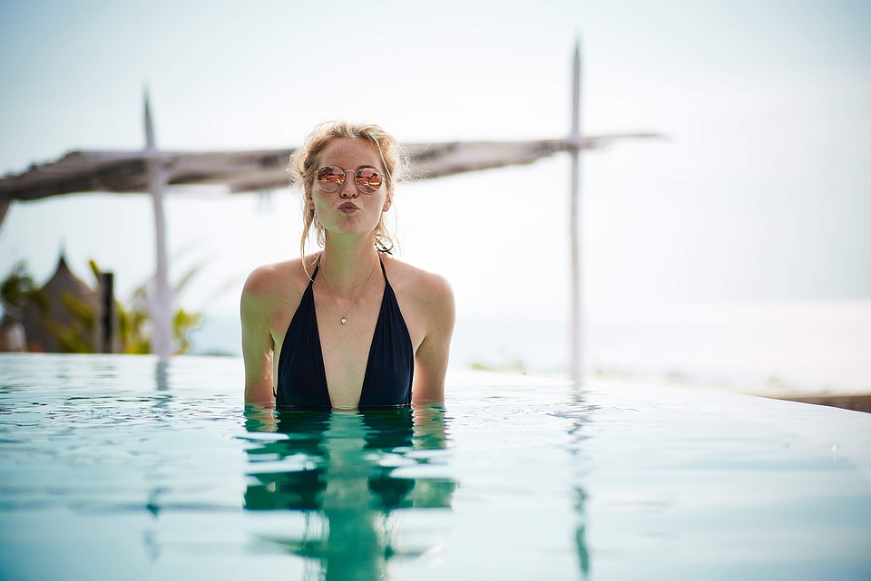 Bikini bathing suit sunglasses