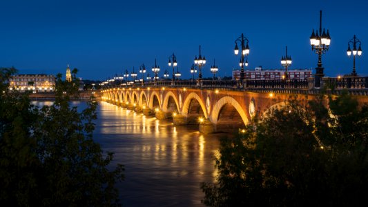 Stone Bridge, Bordeaux, France photo