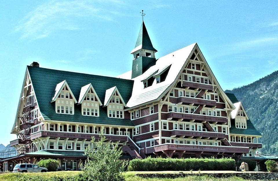 Building architecture alberta rocky mountains canada